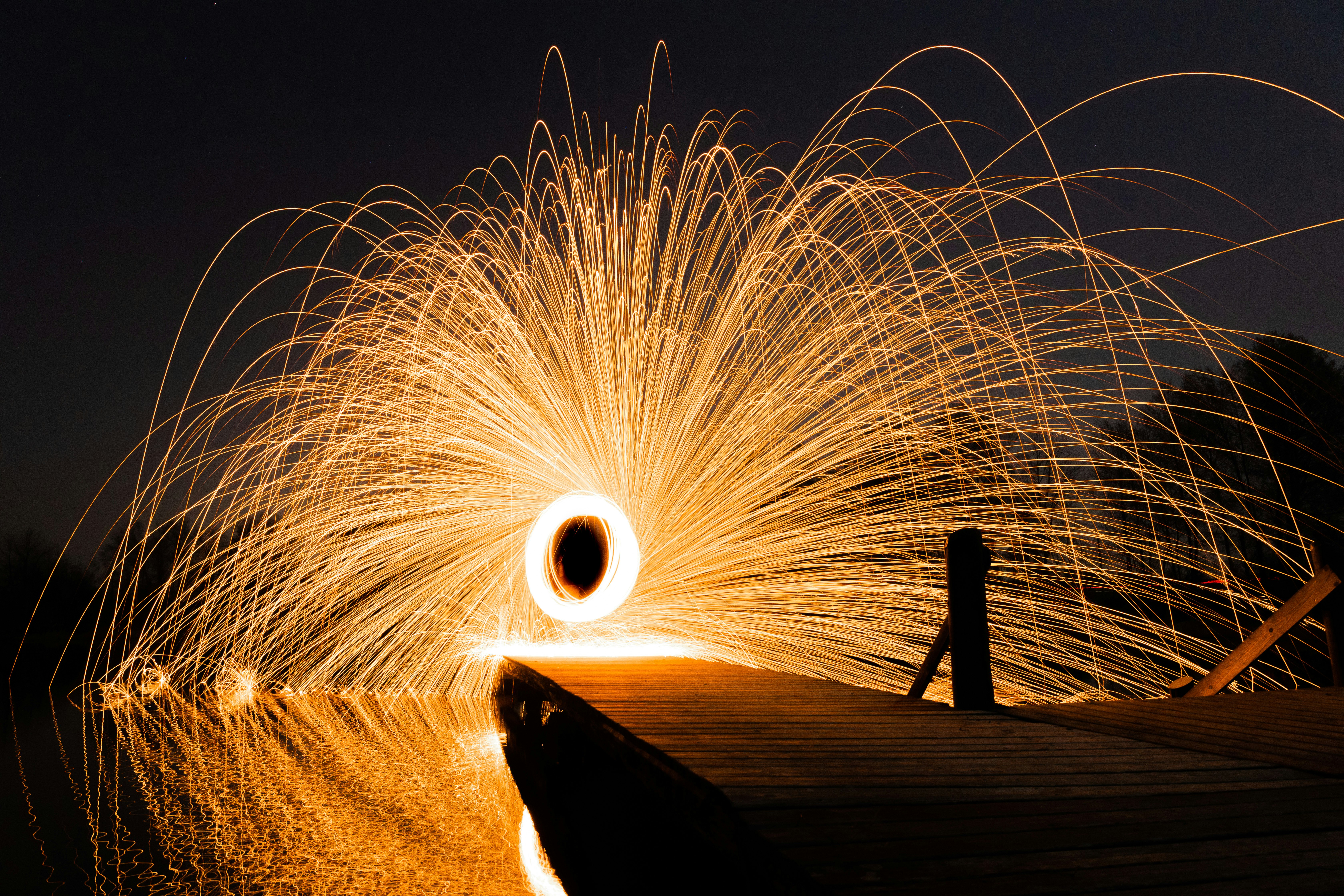 time lapse photography of fireworks